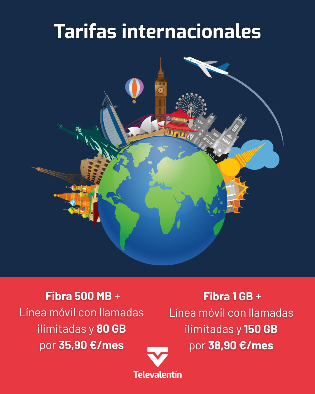 Actualizamos nuestras tarifas internacionales