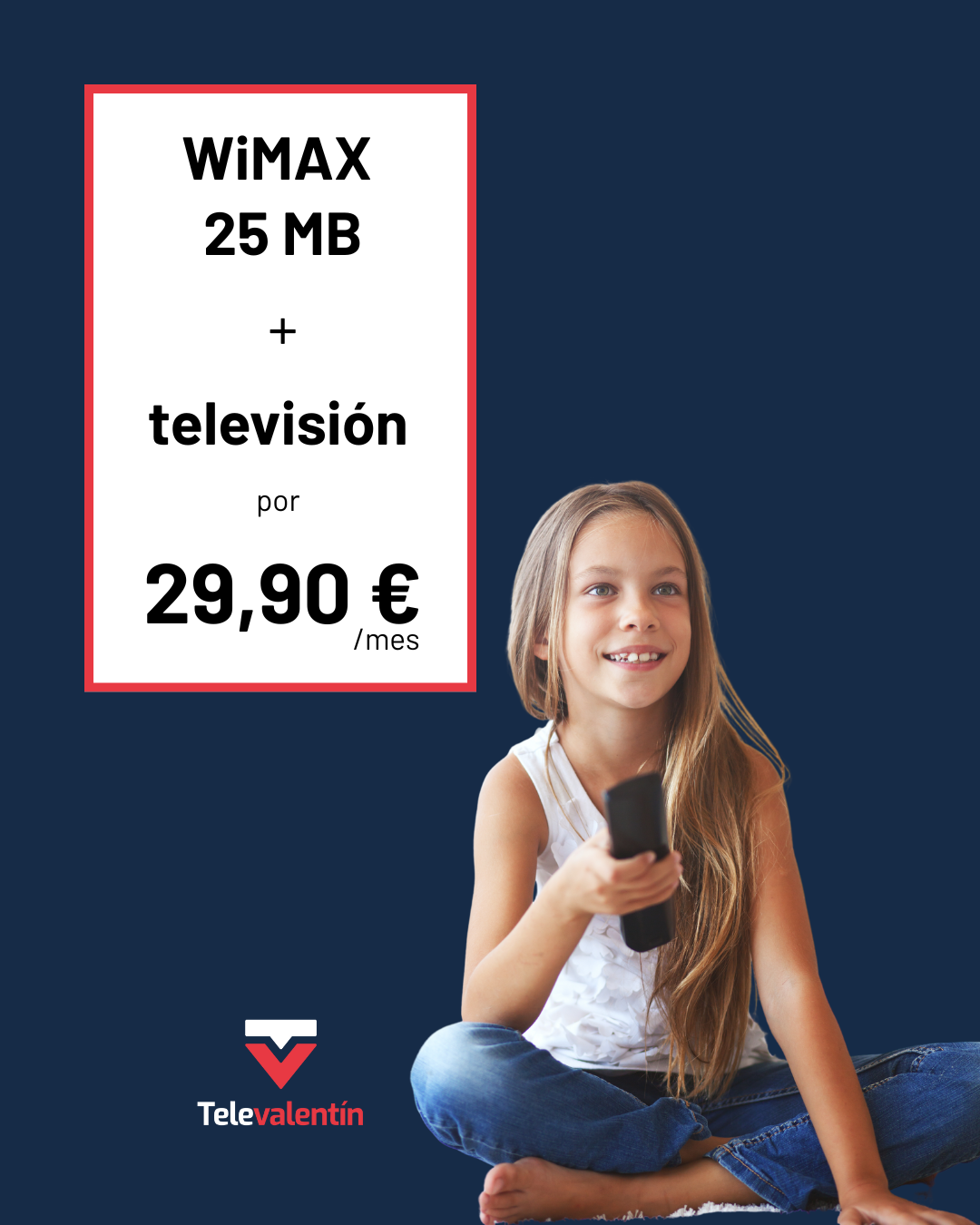 Internet WiMAX 25 MB + television