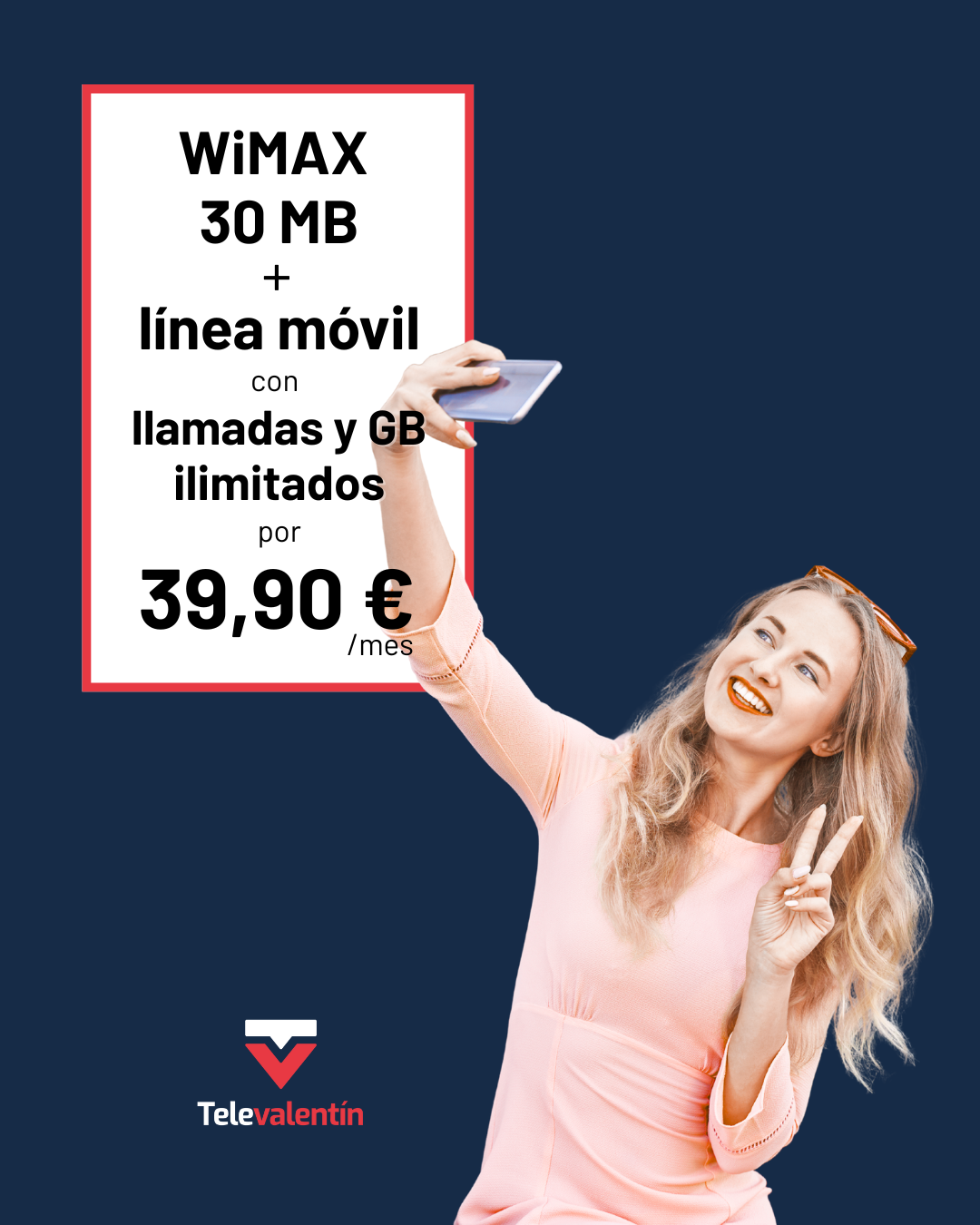 Internet WiMAX 30 MB + 1 linea movil ilimitada