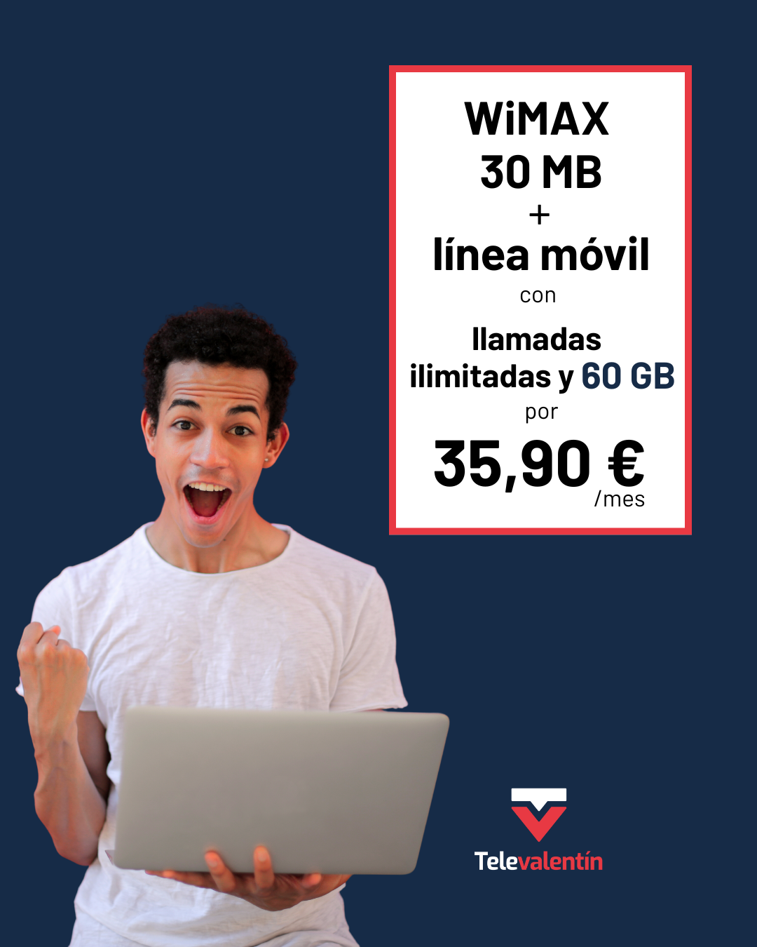 Internet WiMAX 30 MB + 1 linea movil